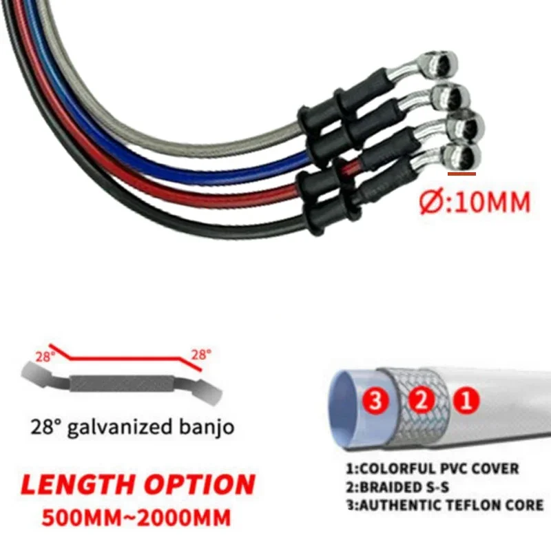 2X Üniversal 30cm-220cm 28 °   - Motorcycle Brake Cable incelemesi ve fiyatı